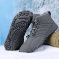 thumbnail image 3 of JShteea Goma para Acampar Botas Nieve Impermeables para Al Aire Libre (gris Oscuro 47), 3 of 9