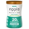 Ripple Plant-Based Protein Powder, Unflavored, 20g Protein, 14.3oz