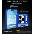 thumbnail image 3 of for iPhone 17 Pro Case, Compatible with MagSafe, Translucent Matte Shockproof Anti-Slip Anti-Fingerprint Pocket-Friendly Phone Case Cover - Blue, 3 of 7