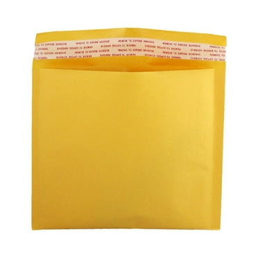 EcoSwift Brand Premium Kraft Bubble Shipping Bag Self-Seal Mailer, 7.25 in. x 7 in. (Size CD), Solid Gold, 1-Pack