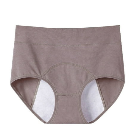biudgviw Women s Cotton Underwear Comfort High Waisted Plus Size No Show Panties Ladies Stretch Full Coverage Briefs