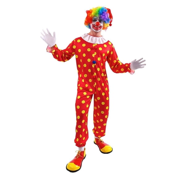 Bobbles The Clown Adult Costume, X-Large