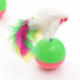 thumbnail image 1 of Flmtop Funny Pet Cat Kitten Playing Toy Tumbler Teaser Mouse Feather Interactive Gift, 1 of 5