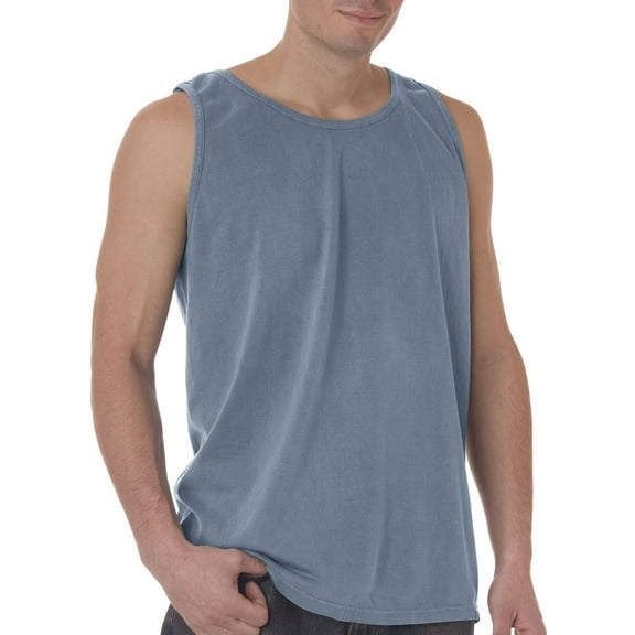 Comfort Colors Adult Ring-Spun Tank Top , C9360 , Ice Blue , Small