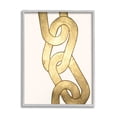 thumbnail image 4 of Stupell Industries Modern Chain Links Shapes Abstract Painting Gray Framed Art Print Wall Art, 4 of 5