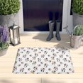 thumbnail image 2 of White Cow Scarf Pattern Flannel Non Slip Door Rugs,Washable Door Mats Indoor,Decorative Door Mats,Dirt-Resistant and Absorbent Doormat for Entrance,Bedroom,Kitchen,Bathroom,23.5x16in(60x40cm), 2 of 5