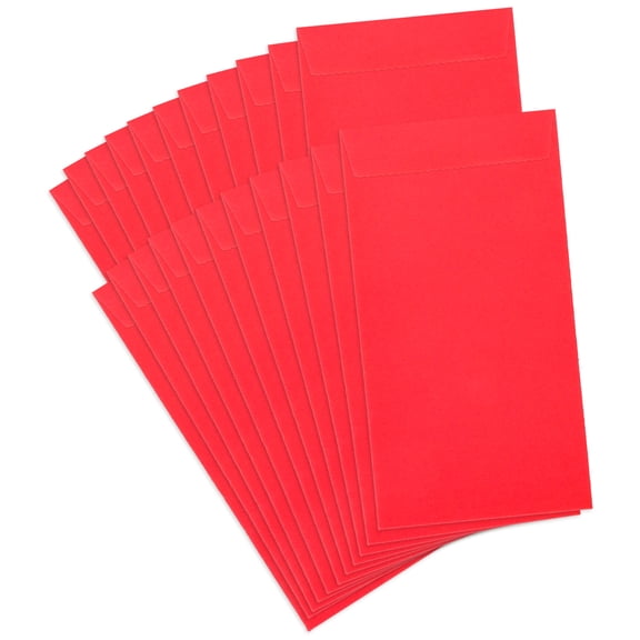 FENGGUIQU 20pcs Rectangular Paper Storage Envelopes Cash Holder Simplified Traditional Style