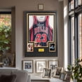thumbnail image 6 of Sports Jersey Shadow Box Frame, Wall-Mount Display Case with Dual-Color Mat, Photo Slots & Mounting Hardware (Black Top & White Base), 6 of 7