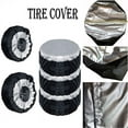 thumbnail image 1 of 4 Pack S Size 13-19 Inch Spare Tire Cover 210D Oxford Cloth Tire Cover 13-23 Inch Car Spare Tire Cover Car Wheel Protector Cover, 1 of 5