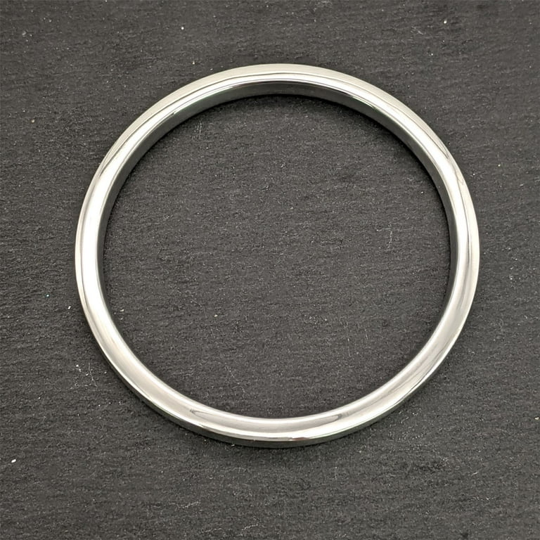 Silverly Women's 925 Sterling Silver 6 mm Round Plain Square