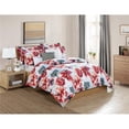 thumbnail image 1 of Kensie SI1MU=1 /11404 Comforter Set For Bedding - Floral Leaf - 6 Piece Set - Queen - Multi Color, 1 of 1