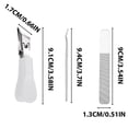 thumbnail image 7 of Under $5 Boovnll Toenail Clippers, 3Pcs Kit Heavy Duty Wide Opening Slanted Toe Nail Clippers for Men Women Fingernail & Toenail Ingrown Nails Home Bedroom, Nail Clippers, 7 of 7