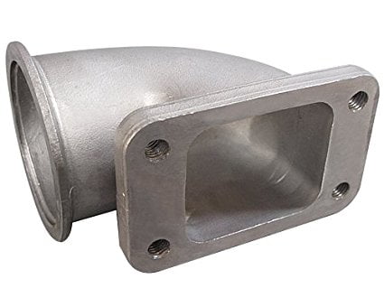2.5" Vband 90 Degree 304 Stainless Steel Elbow Adapter Flange Cast For T3 Turbo 2.5" Vband 90 Degree 304 Stainless Steel Elbow Adapter Flange Cast For T3 Turbo