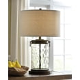 thumbnail image 2 of Signature Design by Ashley Casual Tailynn Table Lamp  Clear/Bronze Finish, 2 of 4