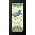 thumbnail image 2 of Brissonnet, Daphne 12x24 Black Modern Framed Museum Art Print Titled - Eastern Tales Bird Panel I, 2 of 5