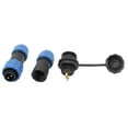 thumbnail image 2 of SD13 13mm 2P-2P M/M Flanged Waterproof Aviation Cable Connector Plug Socket, 2 of 4