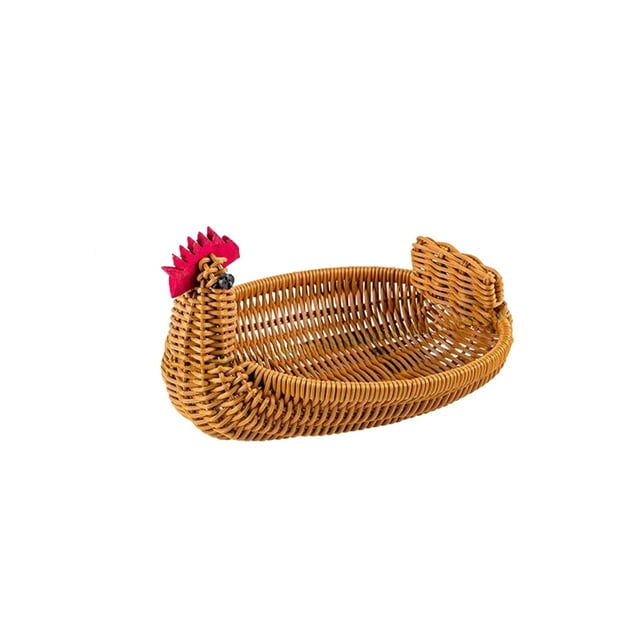 Kyursd Summer Home/Kitchen Organizers and Storage Special Offer!Woven Storage Basket Multi Function Fruit And Snack Container For Home Decor Tabletop Organizer Layout