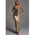 thumbnail image 1 of Vestido Bellabarnetten Emily Metallic Gold Maxi para mujer, 1 of 10