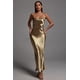 thumbnail image 1 of Vestido Bellabarnetten Emily Metallic Gold Maxi para mujer, 1 of 10