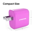 thumbnail image 4 of Powertek Ultra 20W USB-C PD + 18W USB-A Wall Charger, Pink, Dual Port Fast Charging Adapter, Charge Two Devices, 4 of 6