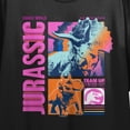 thumbnail image 6 of Jurassic World Neon Gamescape Crew Neck Short Sleeve Women's Black Crop Top-XL, 6 of 7