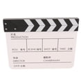 thumbnail image 2 of Accesorio Profesional de Pizarra de Tablero de Chapaleta de Acrílico Blanco Y perfke Tablero Clapper de escena de video, 2 of 8