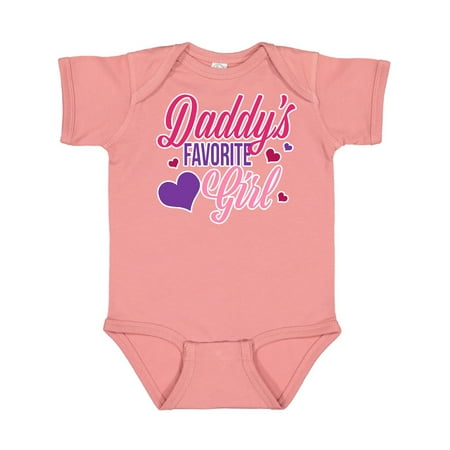 

Inktastic Daddys Favorite Girl with Hearts Gift Baby Girl Bodysuit