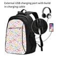 thumbnail image 2 of Pofeuu Retro Floral Print Storage Laptop Backpack with USB Charging Port[Water Resistant] College Computer Bookbag Fits, 2 of 7