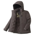 thumbnail image 2 of JOANKDMI Waterproof Ski Jacket for Women Winter Snow Coat Windproof Hooded Mountain Warm Quilted Lined Outerwear for Snowboarding Hiking Fishing Outdoor Work, 2 of 7