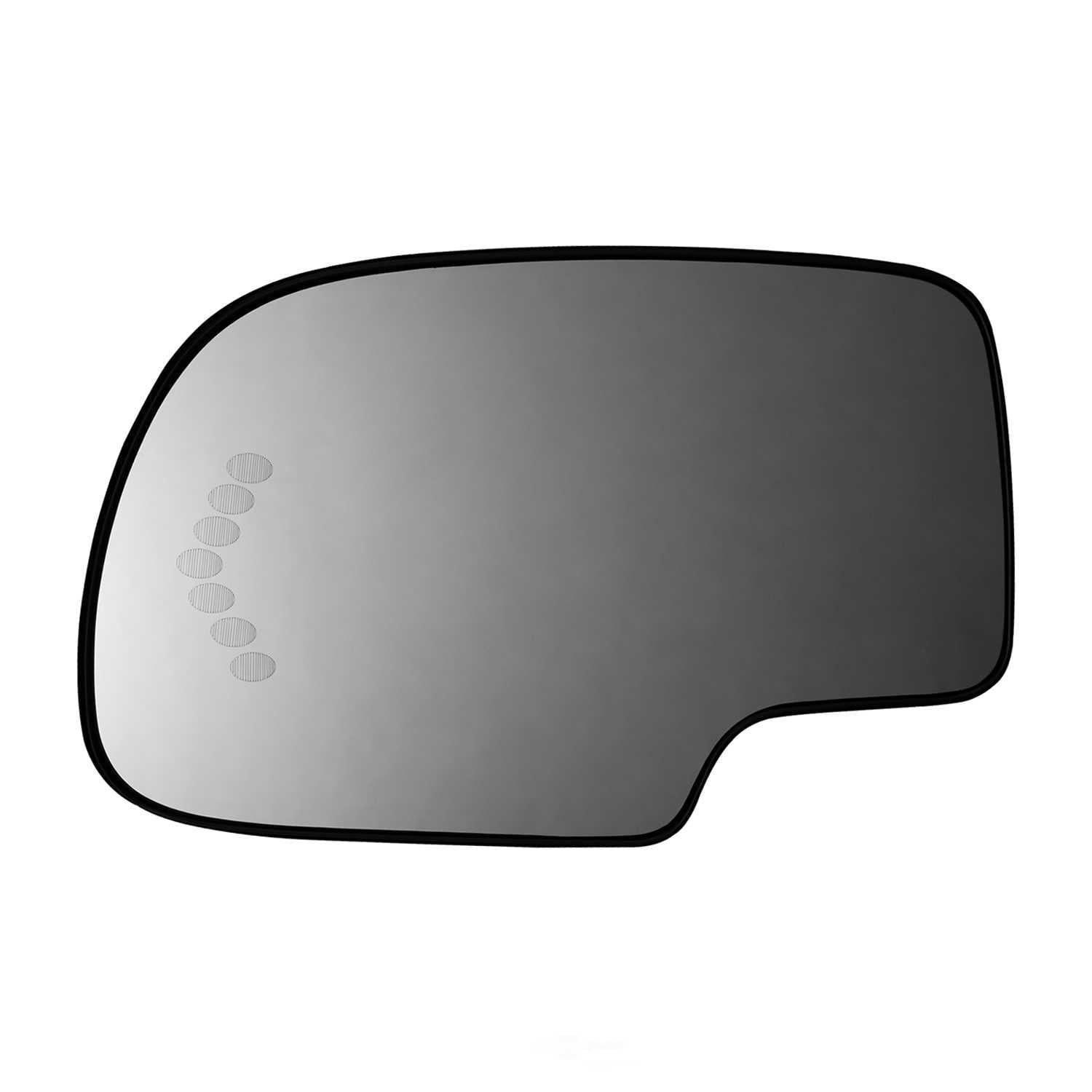 Burco Side View Mirror Replacement Glass with Motor Mount Plate - Clear Glass - 2734HSRSG