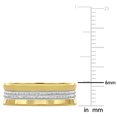 thumbnail image 4 of Men's 6mm Double Row Wedding Band in 10k 2-Tone Polished Yellow Gold, 4 of 5