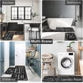 thumbnail image 5 of Black Kitchen Mat Kitchen Rules Theme Kitchen Rugs Sets of 2, Non-Slip Farmhouse Chef Kitchen Floor Mats for in Front of Sink Kitchen Decor for Dining Room, Floor Home, Laundry, 5 of 6