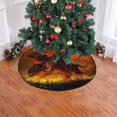thumbnail image 2 of FMSHPON Scary Cerberus Xmas Christmas Tree Skirt Stand Mat for Holiday Party Decoration Indoor Outdoor 48 inches, 2 of 3