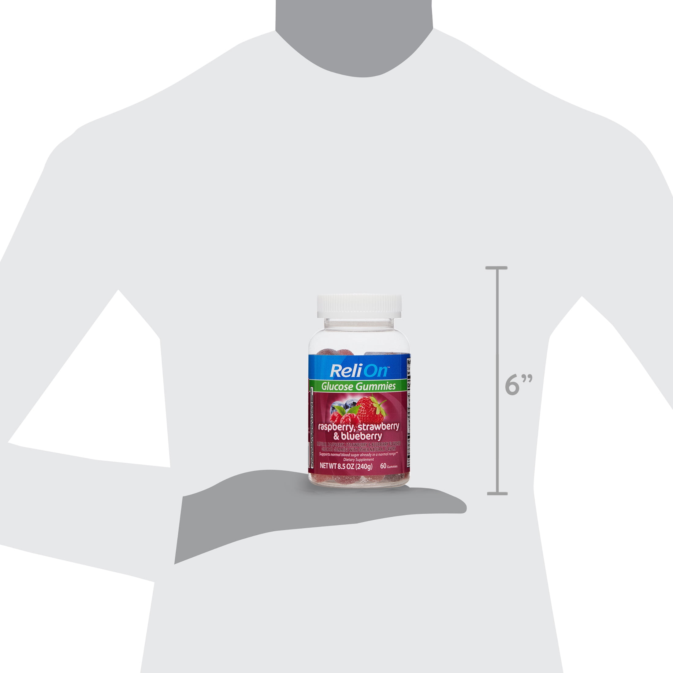 ReliOn Glucose Gummies, 60 Count