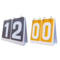 thumbnail image 2 of Colaxi 2 Pcs Tableaux de Score Multisports Flippers de Score de Table 2 Chiffres Tableaux de Score à Retournement Compteurs de Score pour Entraîneurs Intérieurs Extérieurs Gris Jaune, 2 of 7