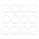 thumbnail image 1 of Shower Curtain Rings, Shower Curtain Rings Rust Proof, White, 1 of 1