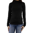 thumbnail image 2 of Ladies Supersoft Cotton Long Sleeve Top Turtleneck, 2 of 2