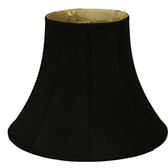 Royal Designs  True Bell Black Round Clip Lamp Shade, 3.75 x 7 x 6.75