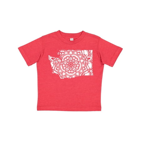 

Inktastic Washington Silhouette Mandala Gift Toddler Boy or Toddler Girl T-Shirt