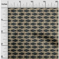 thumbnail image 3 of oneOone Silk Tabby Black Fabric Block Craft Projects Decor Fabric Printed By The Yard 42 Inch Wide-UU, 3 of 6