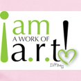 thumbnail image 2 of CafePress - I Am A Work Of A.R.T! - Baby Light Bodysuit, Size Newborn - 24 Months, 2 of 4