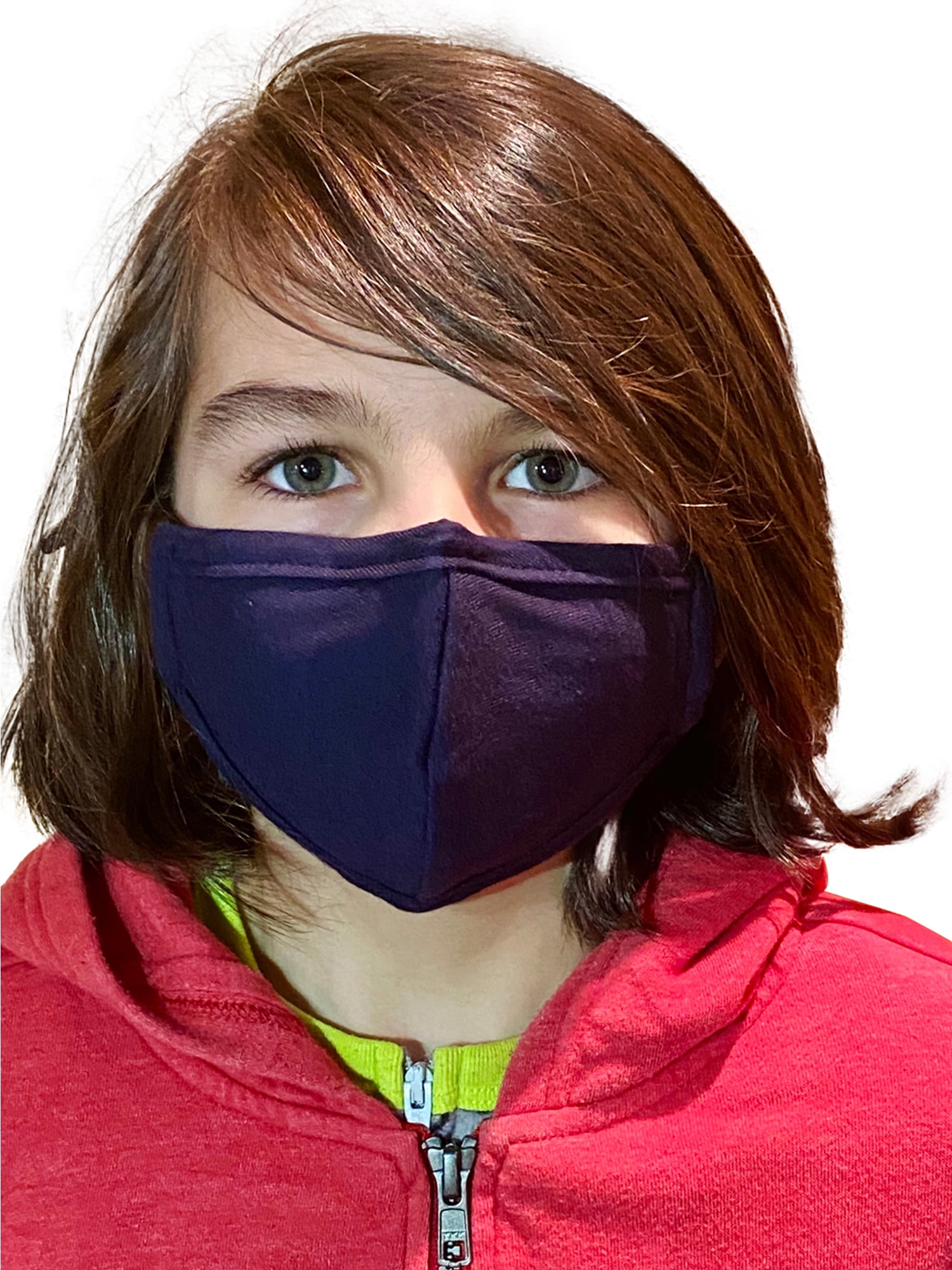 Dscover Kids Reusable Solid Cotton Face Mask, Navy, One Size, 10 Count