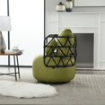 thumbnail image 5 of Upholstered Swivel Accent Chair Living Room Chair Green, 5 of 5