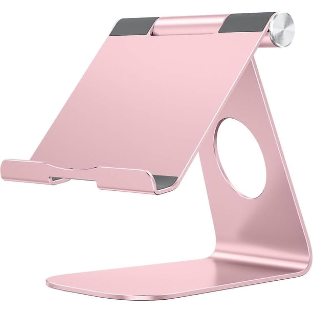 Adjustable Tablet Stand, Aluminum Minimalist Desktop Tablet Dock Compatible with New iPad/iPad Pro/iPad Air, etc. Silver