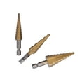 thumbnail image 5 of Hex Handle Step Drill Bit3Pcs Step Drill Bit Drill Bit Step Drill Bit Tried and Trusted, 5 of 5