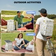 thumbnail image 4 of Fried Egg Pattern Insulated Backpack Cooler - 20L Leakproof Food & Drink Cooler Bag for Camping, Hiking & Beach, Long-Lasting Insulation for Breakfast, Cooking & Outdoor Foodie Adventures, 4 of 6