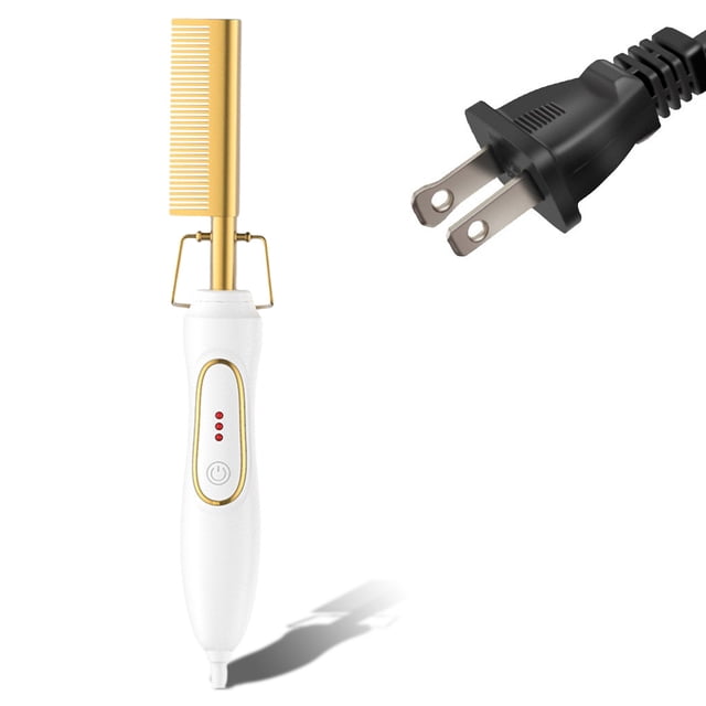 Peinado peinado mojado seco doble uso de calefacción altillado de altillado 5 niveles ajustable enderezamiento herramienta peluquería accesorios blanco US seitruly CE001619-01B