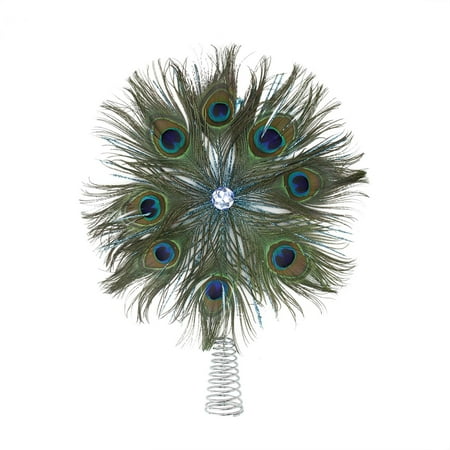 16 regal peacock green and blue tail feather jeweled christmas tree topper - Peacock Christmas Tree Topper 16 regal peacock green and blue tail feather jeweled christmas tree topper - Peacock Christmas Tree Topper