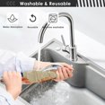 thumbnail image 6 of Autumn Pumpkins Sunflower Kitchen Sink Splash Guard for Faucet 2 Packs Faucet Absorbent Mats Thanksgiving Fall Harvest Faucet Handle Drip Catcher Quickly Drying Mat for Kitchen Counter Bathroom 30*5., 6 of 7