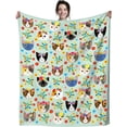 thumbnail image 2 of Cute Cat Blanket for Cat Lovers Ultra Soft Cozy Warm Flanne Cat Throw Blankets Bedding Gifts for Girls Women Men Kids Adults 50"x40", 2 of 6
